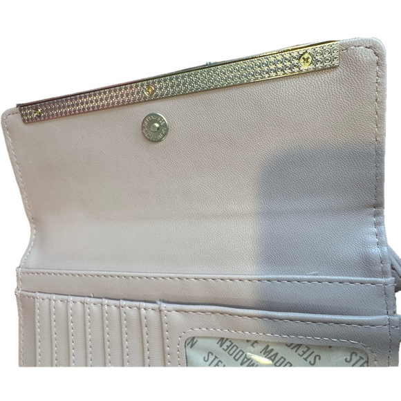 Steve Madden Vegan Leather Pink Floral Embossed Wallet/Wristlet NWT - Picture 10 of 17